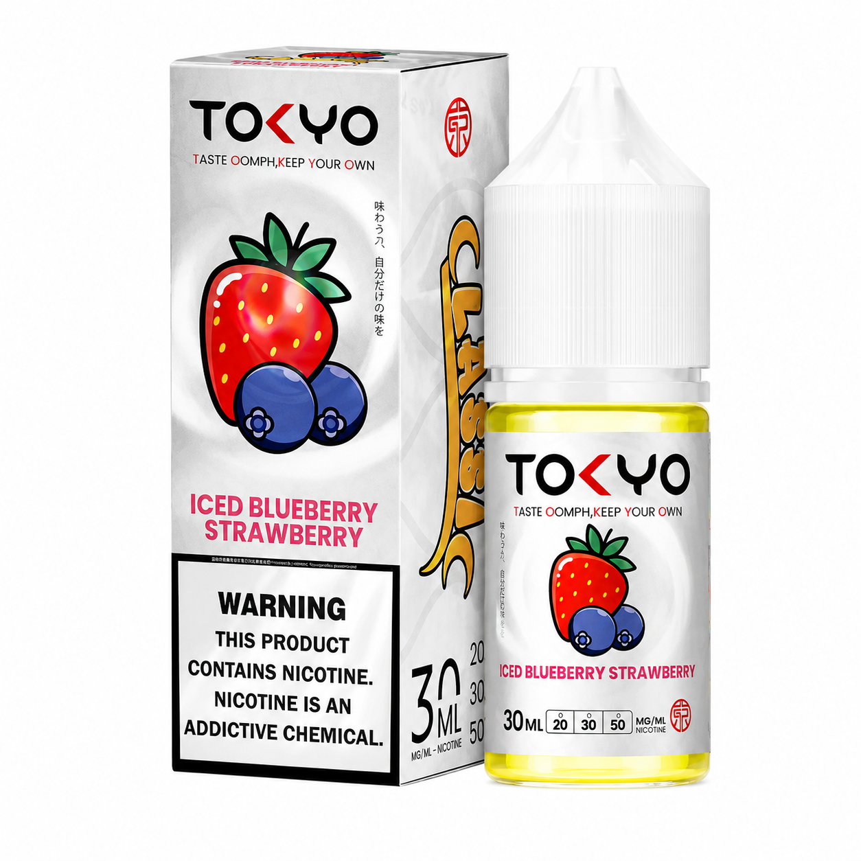 Tokyo Iced Blueberry Strawberry 30ml Premium Salt Nic | Fresh Blueberry & Strawberry FlavorTokyo Iced Blueberry Strawberry 30ml Premium Salt Nic | Fresh Blueberry & Strawberry Flavor