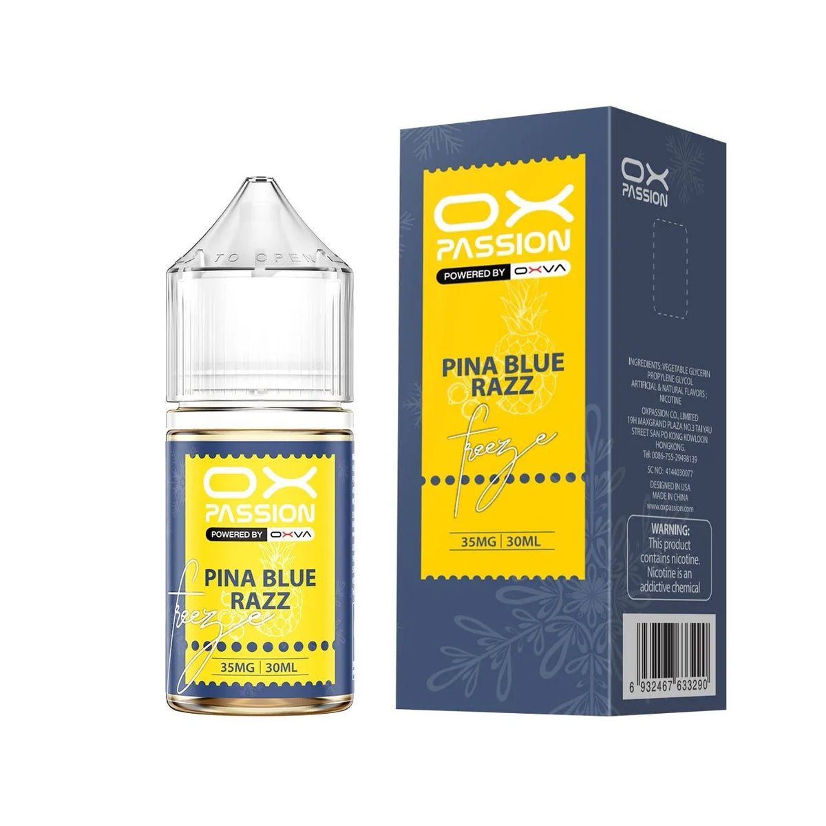 Pina-Blue-Razz-Ox-Passion-e-liquid-30ml PUFFIES pakistan