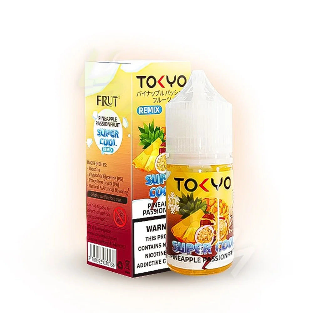 Tokyo Super Cool Pineapple Passion Fruit Ice Salt Nic 30ml | Premium Nicotine Salt E-Liquid