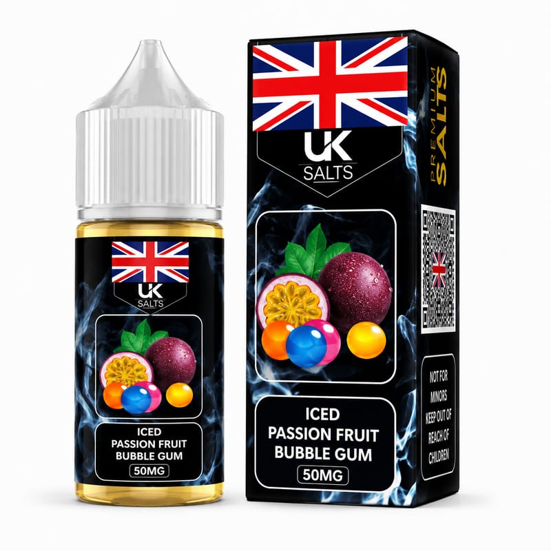 UK Salt Passion Fruit Bubble Gum Ice Puffies Pakistan