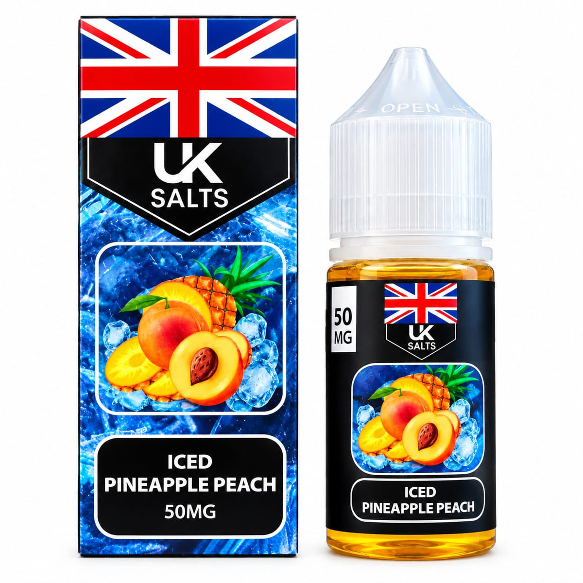 UK Salts Iced Pineapple Peach Puffies Pakistan