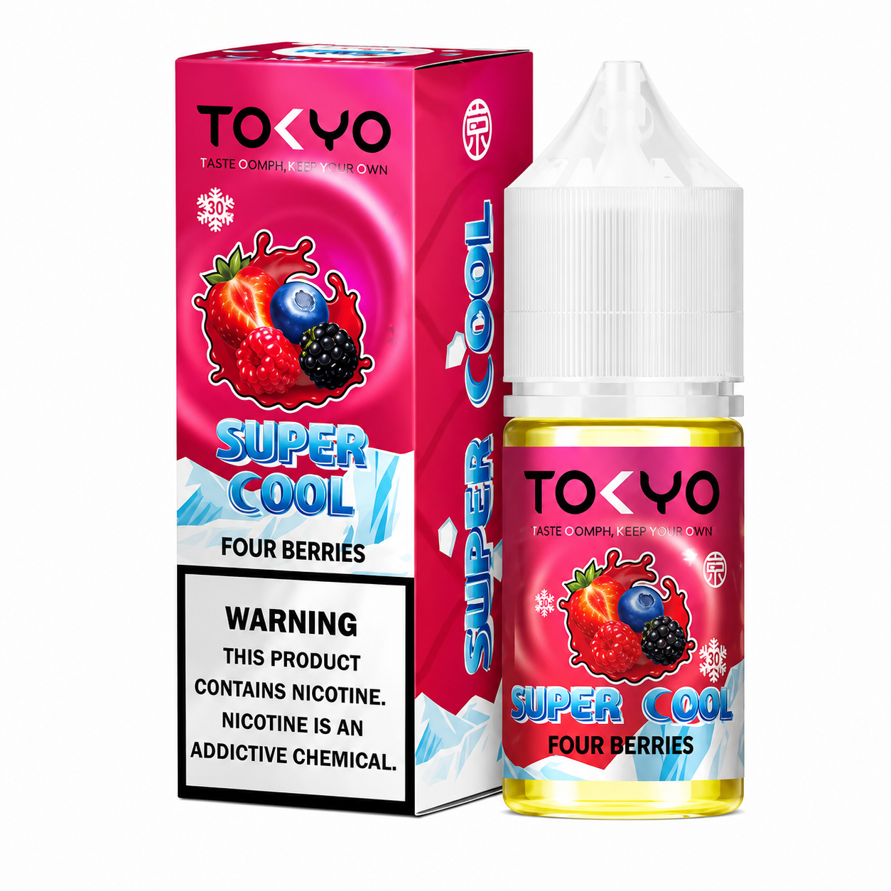 Tokyo Super Cool Four Berries Ice Salt Nic 30ml – Premium Berry Blend Vape Juice