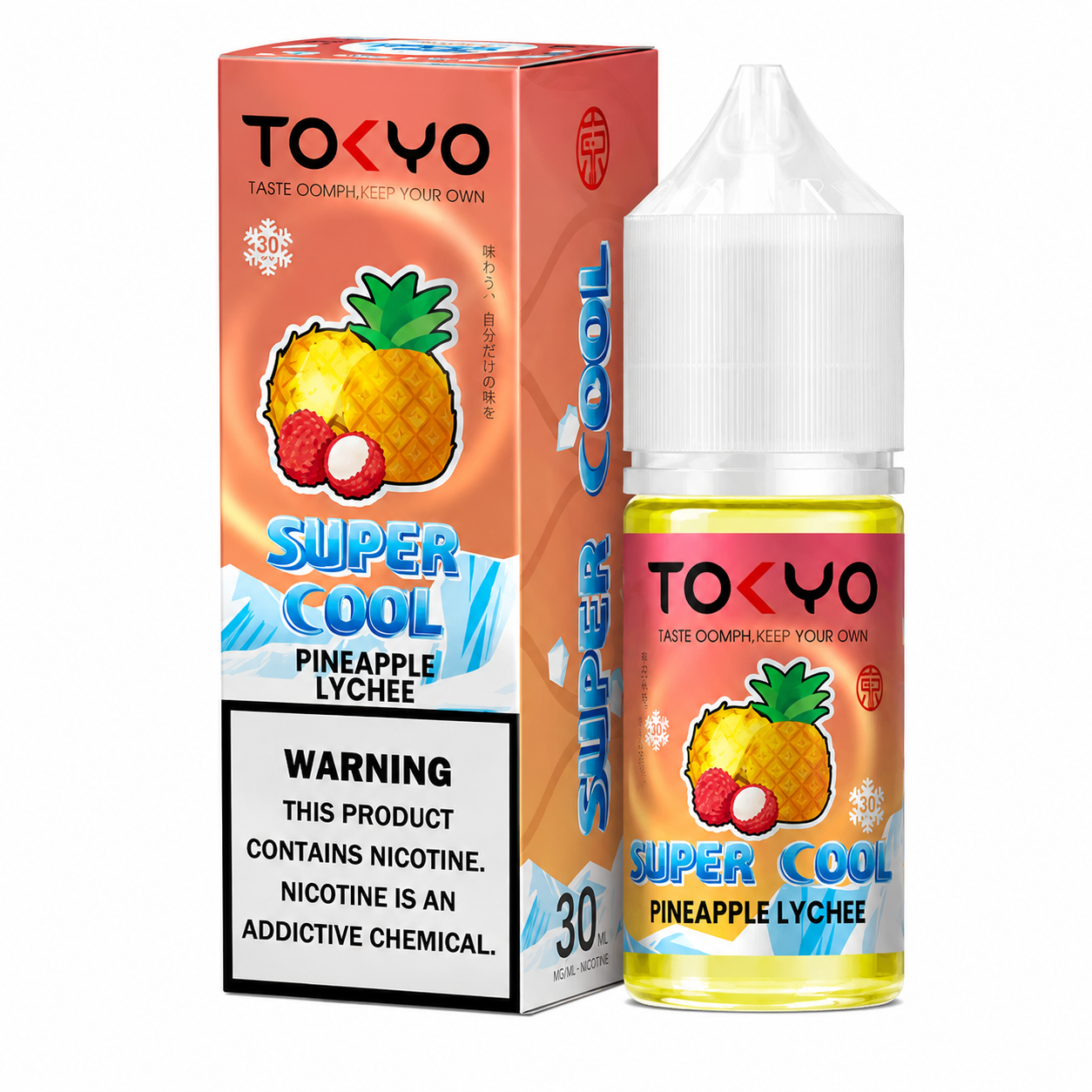 Tokyo Pineapple Lychee 30ml Super Cool Series Salt Nic – Premium Tropical Flavor in Pakistan